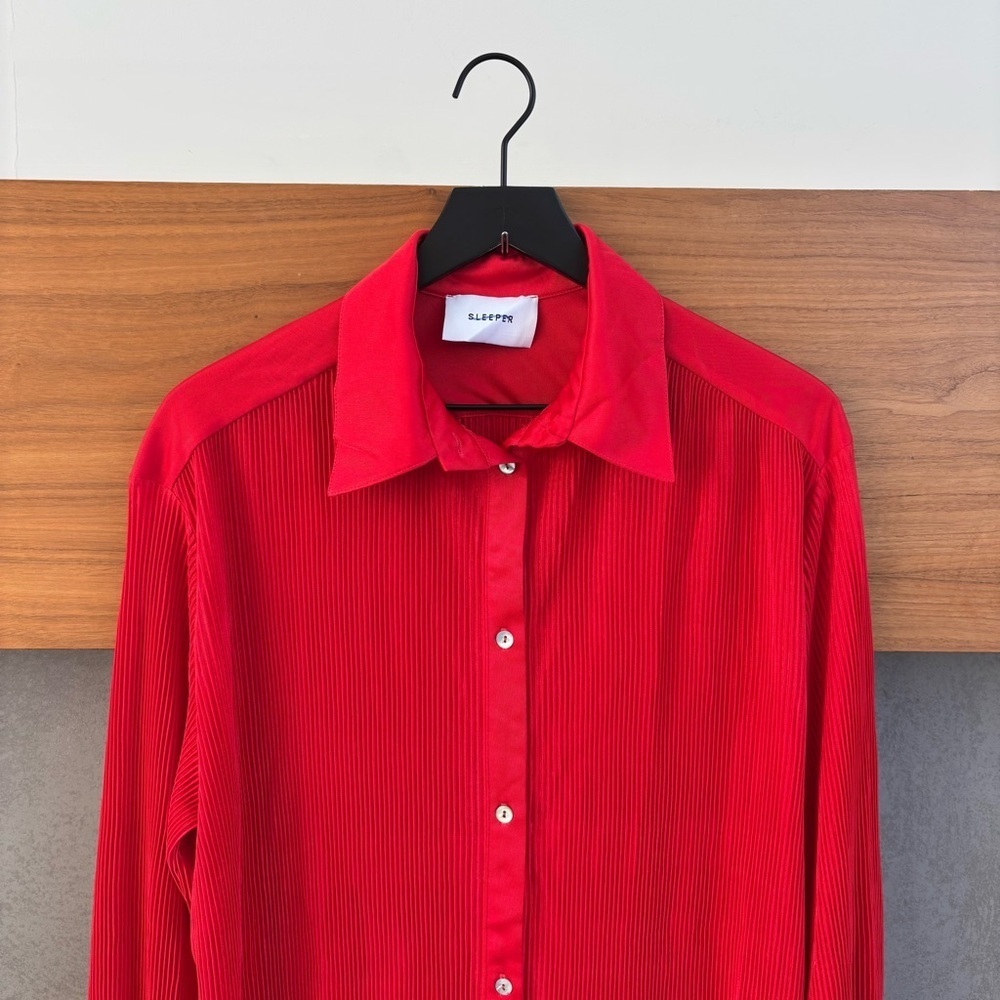 NWOT SLEEPER Origami Pajama Set - flame red, Size S - Picture 7 of 16